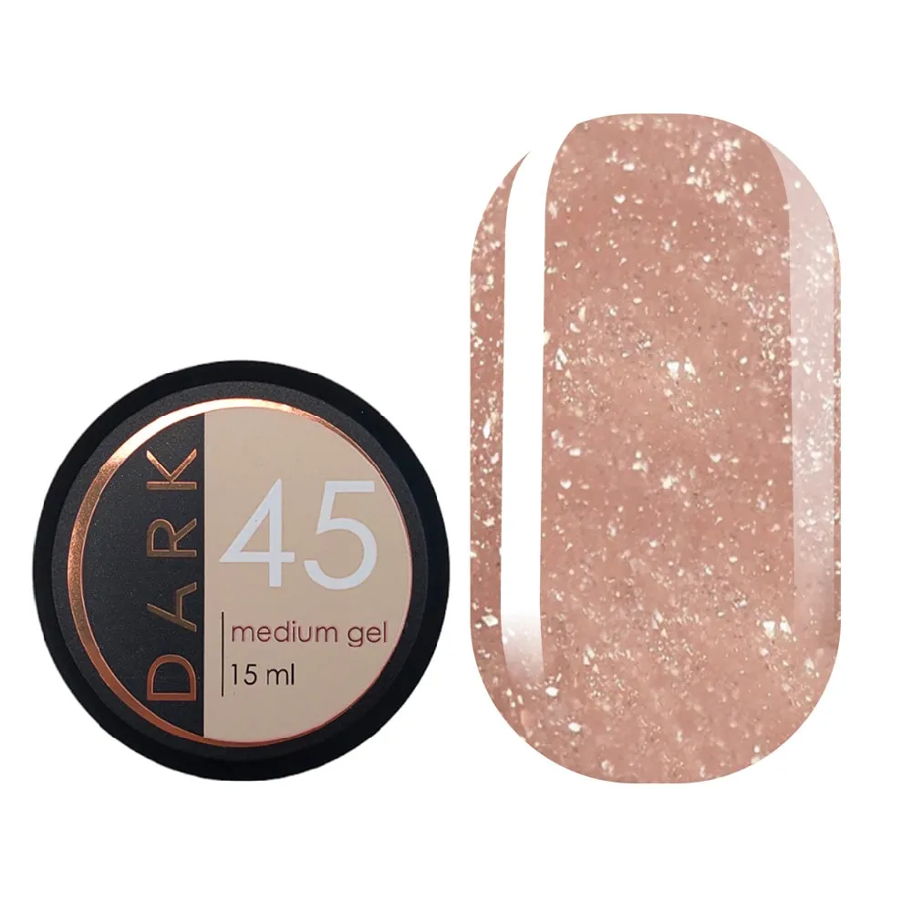 DARK Medium Gel №45, 15 мл, без пензлика
