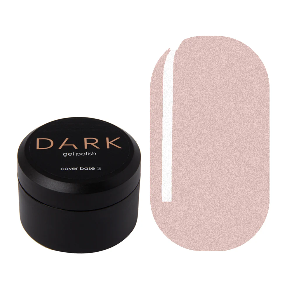 Базовое покрытие DARK Glitter №15 (лиловый с глиттером), 15 мл, без кисти