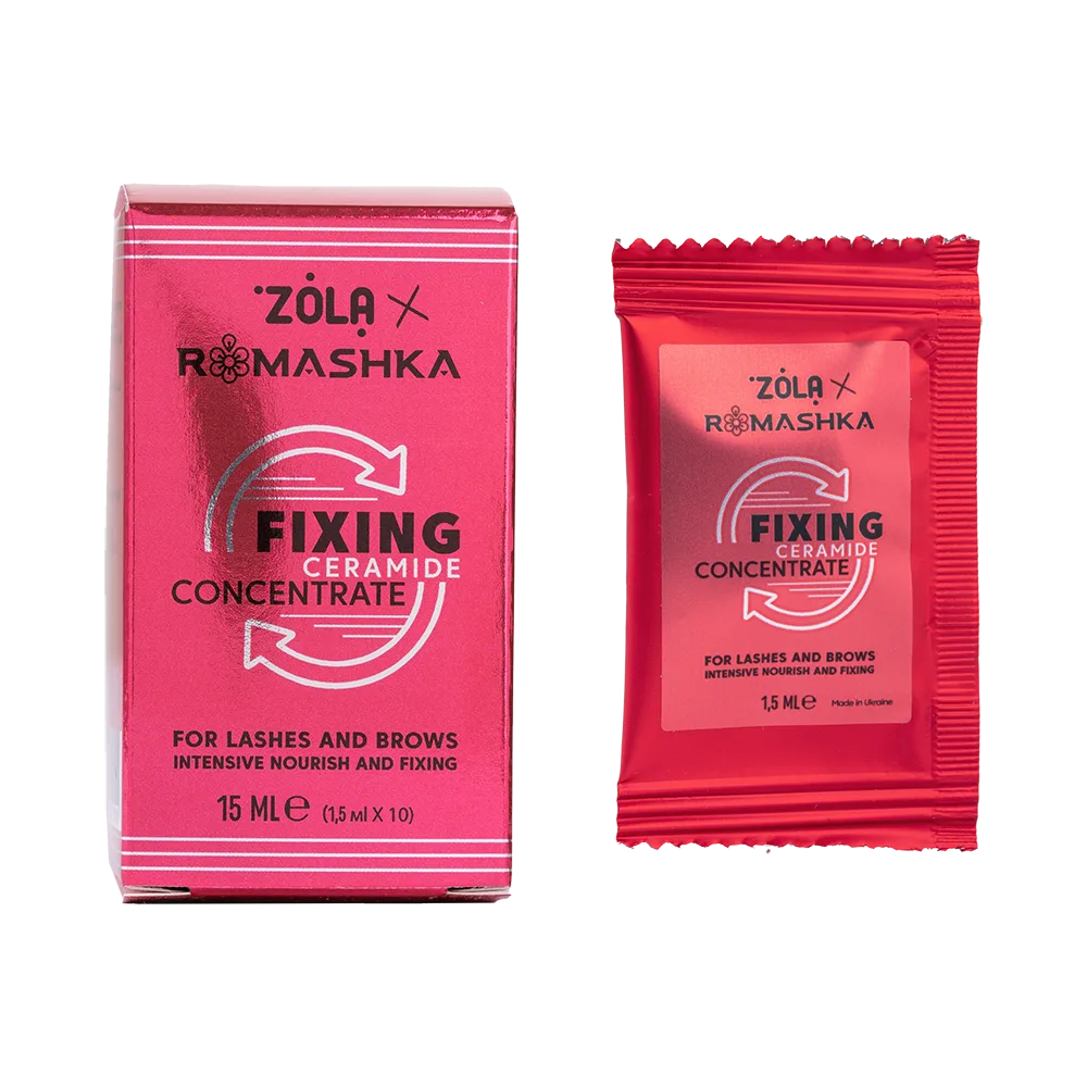 ZOLA x Romashka, Фіксуючий концентрат у саше Fixing Ceramide Concentrate, 10 шт по 1,5 мл