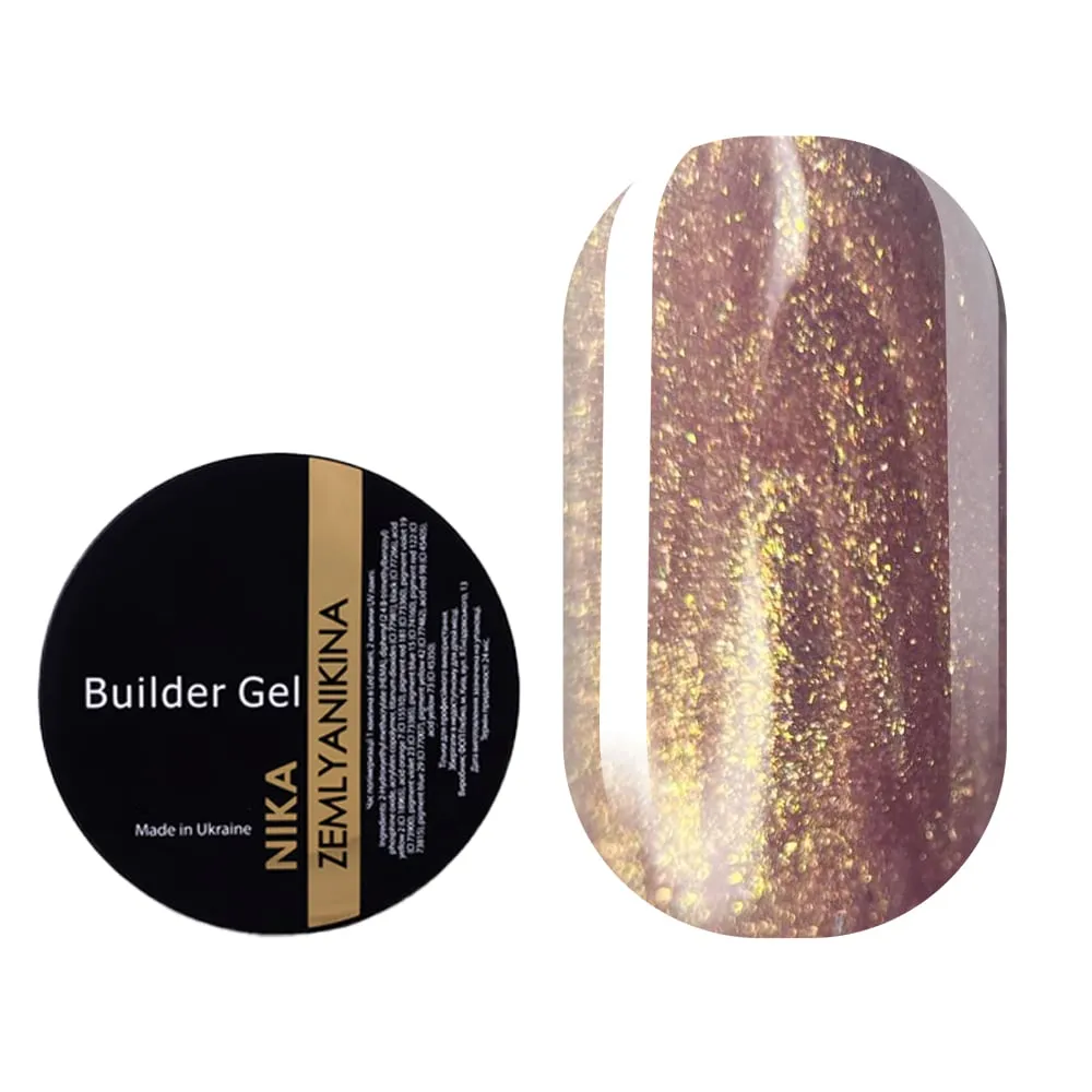 Гель для нарощування Nika Zemlyanikina Builder gel Mermaid №06, 15 мл