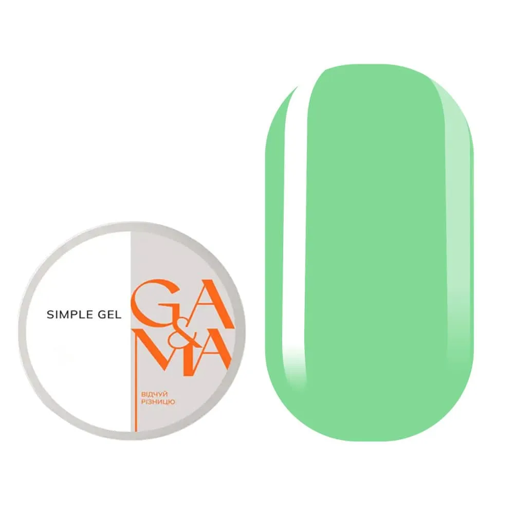 Гель GÉMELY ex GA&MA Simple gel №41 Mints, 15 мл