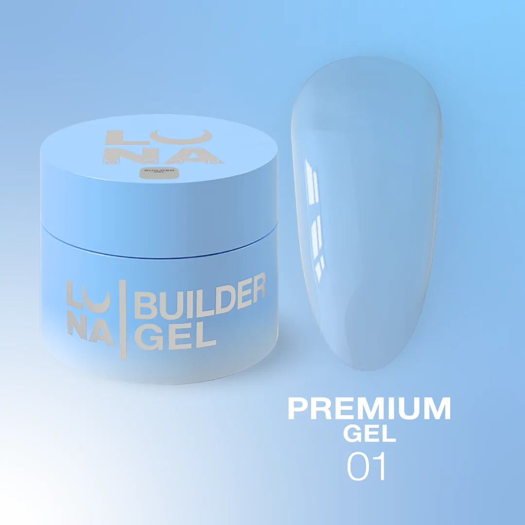 Камуфлюючий гель LUNA Premium gel 1, прозорий, 15 мл