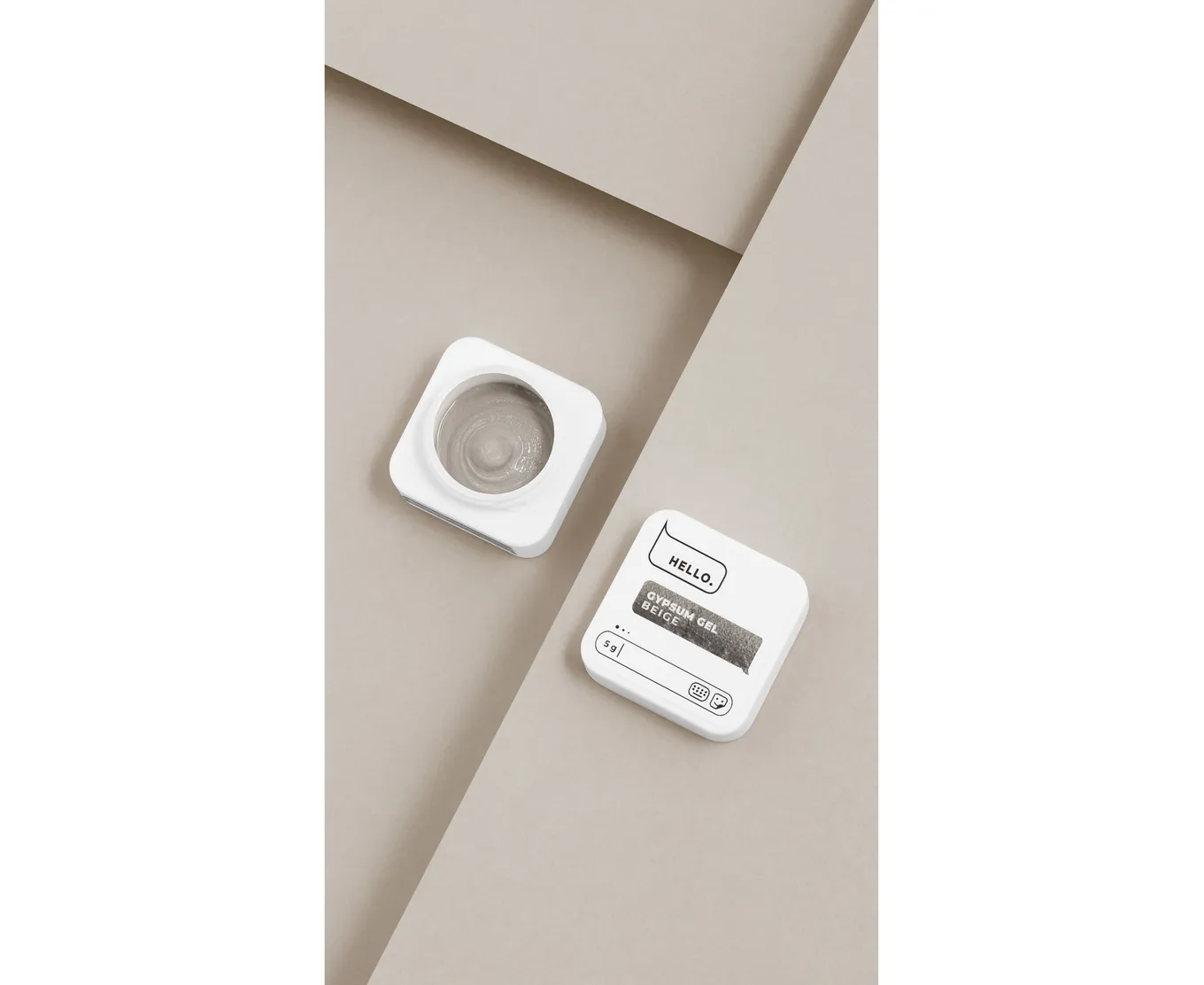 HELLO Gypsum Gel beige, 5 г
