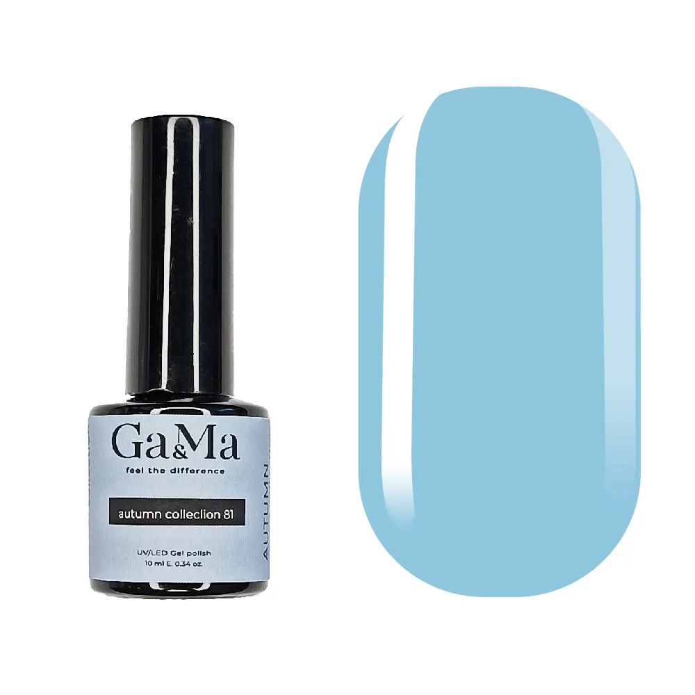 Гель-лак GÉMELY ex GA&MA №081, Autumn collection Liquid pastel, 10 мл
