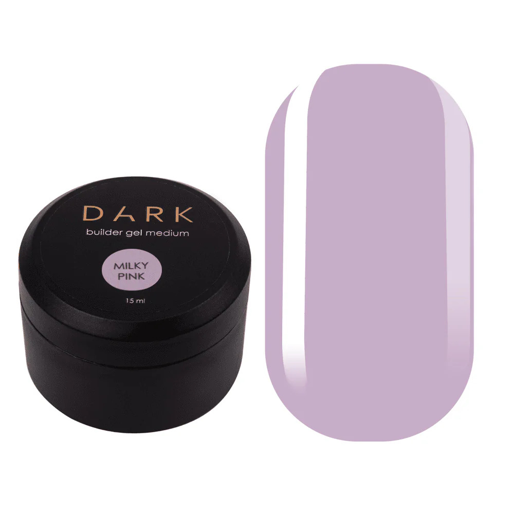 DARK Medium Gel Milky Pink, 30 мл, без пензля