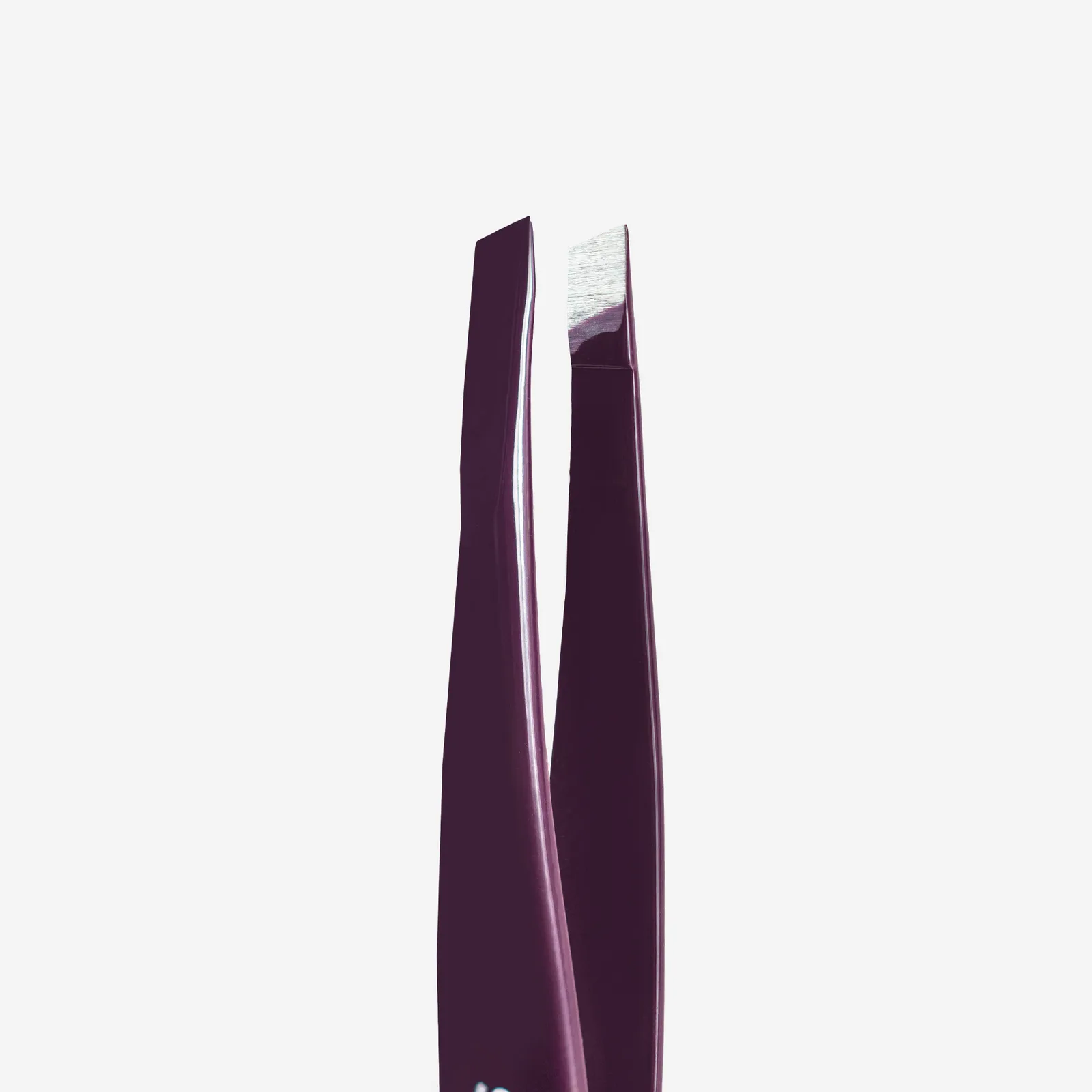 Пинцет для бровей Staleks Expert 11 TYPE 4v (узкие скошенные кромки), фиолетовый