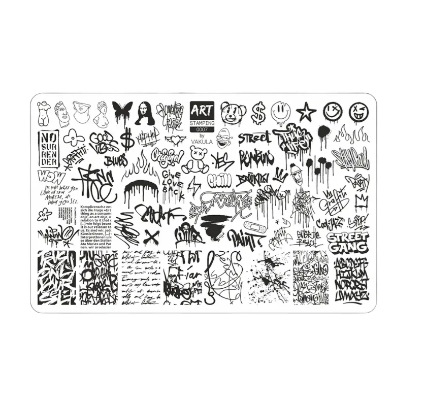 Пластина для стемпинга Art Stamping №0007