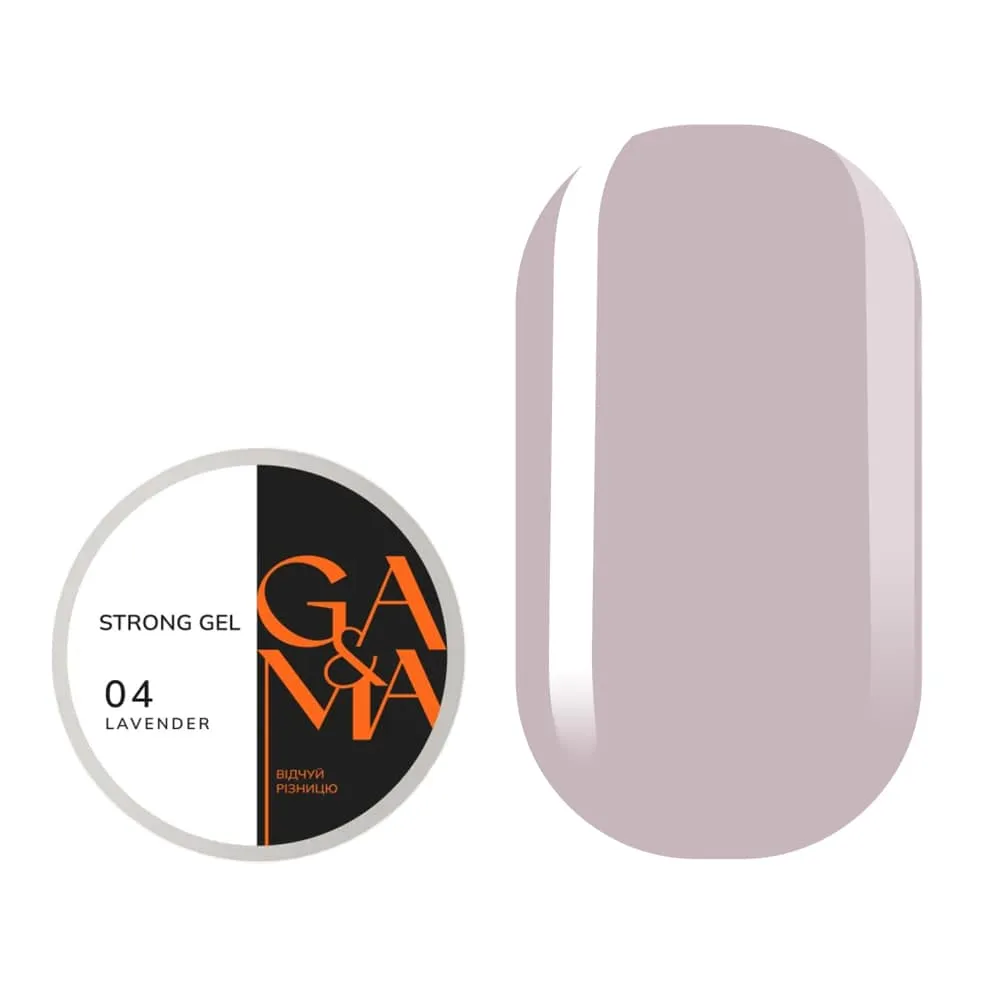 Гель GÉMELY ex GA&MA Strong gel №4 lavender, 30 мл