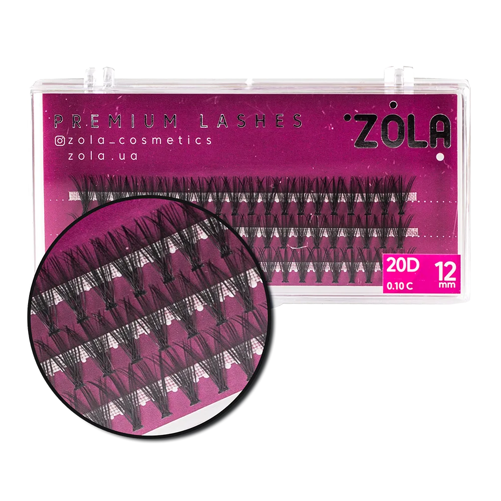 Ресницы-пучки ZOLA 20D (12mm)
