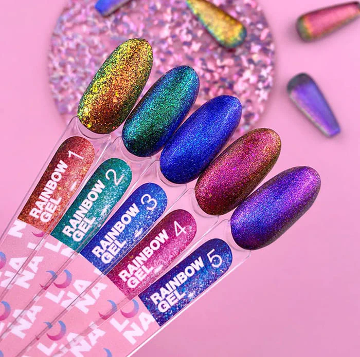 Гель-гліттер LUNA Rainbow Gel №1, 5 мл