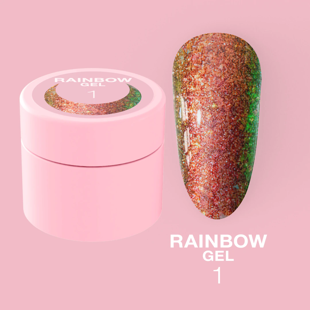 Гель-гліттер LUNA Rainbow Gel №1, 5 мл