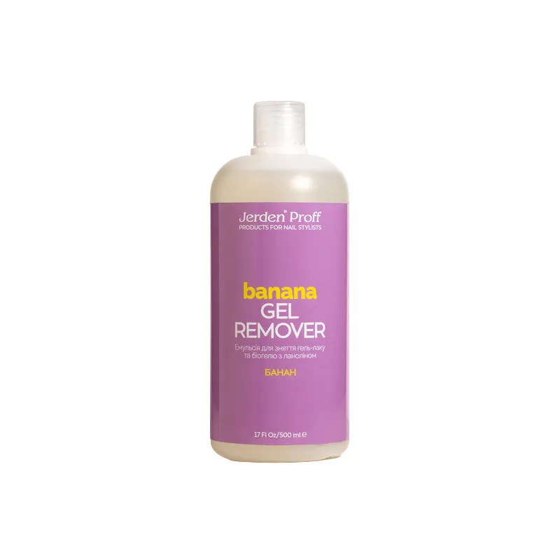 Jerden Proff Gel Remover засіб для зняття гель-лаку "Банан", 500 мл