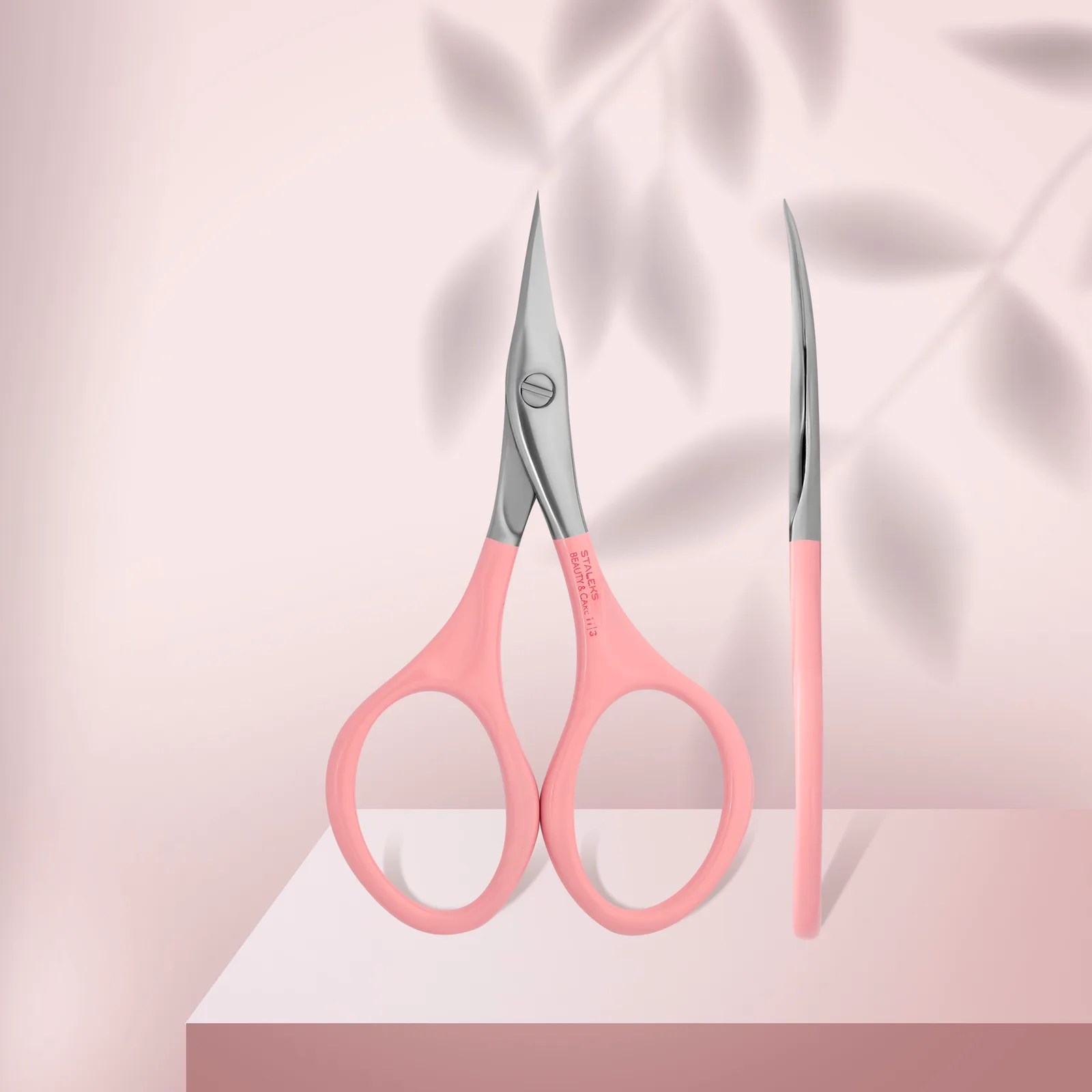 Ножиці універсальні Staleks BEAUTY&CARE 11 Type 3, 21 мм (SBC-11/3) рожеві