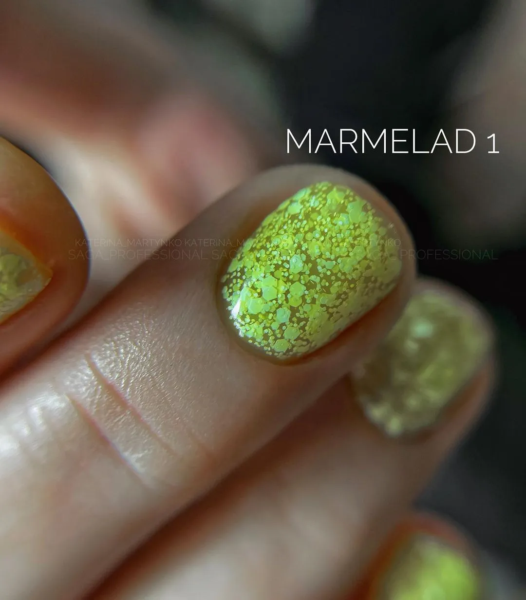 Гель-лак Saga Professional Marmalade №1, 9 мл