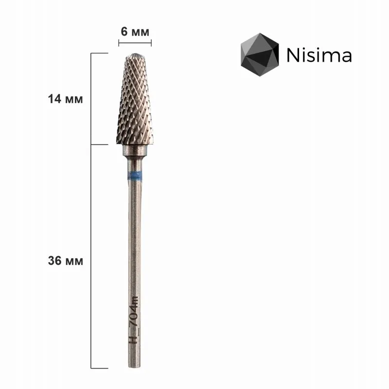 Насадка NISIMA твердосплав синя H_704mK
