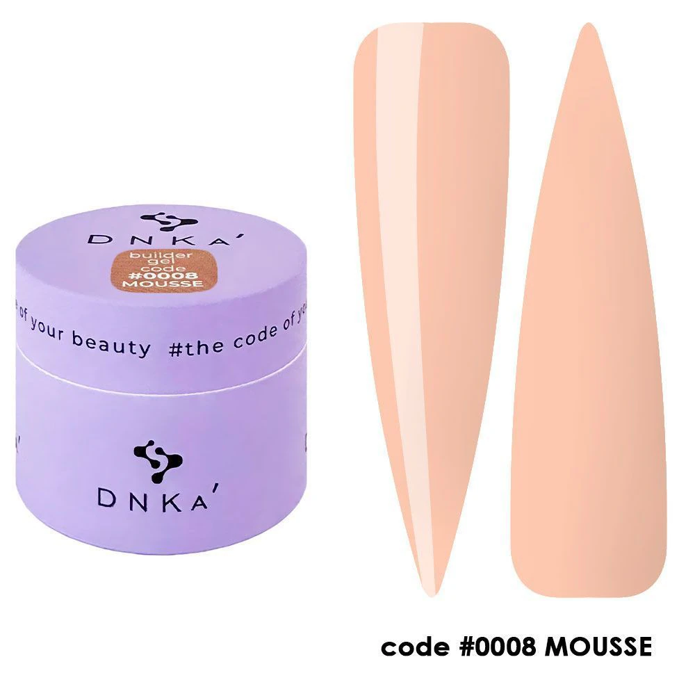 Гель DNKa Builder gel MOUSSE №8, 15 мл