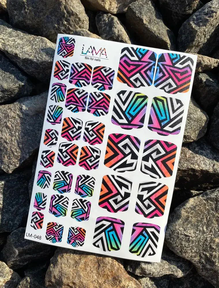 Стікери LAMA на липкій основі для педикюру LM-048