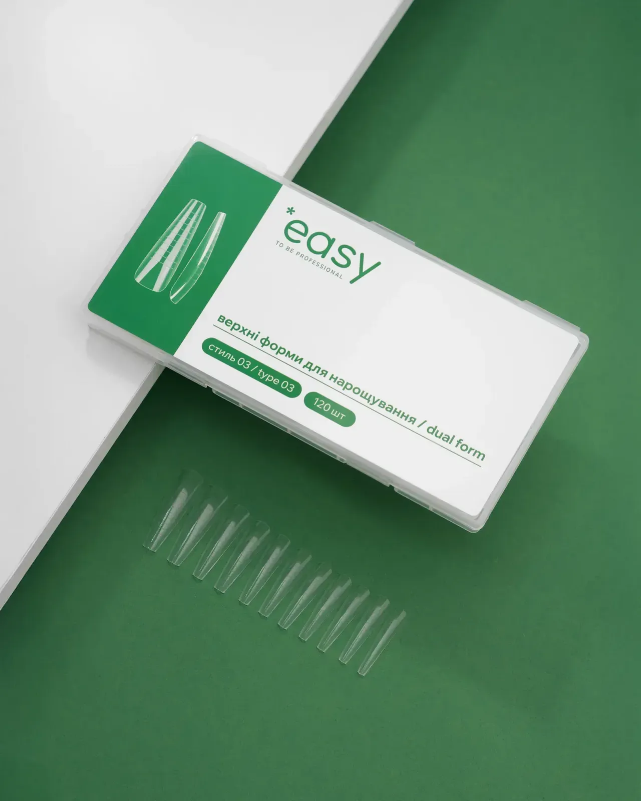 Верхні форми для нарощування Easy, стиль "3", 120 шт