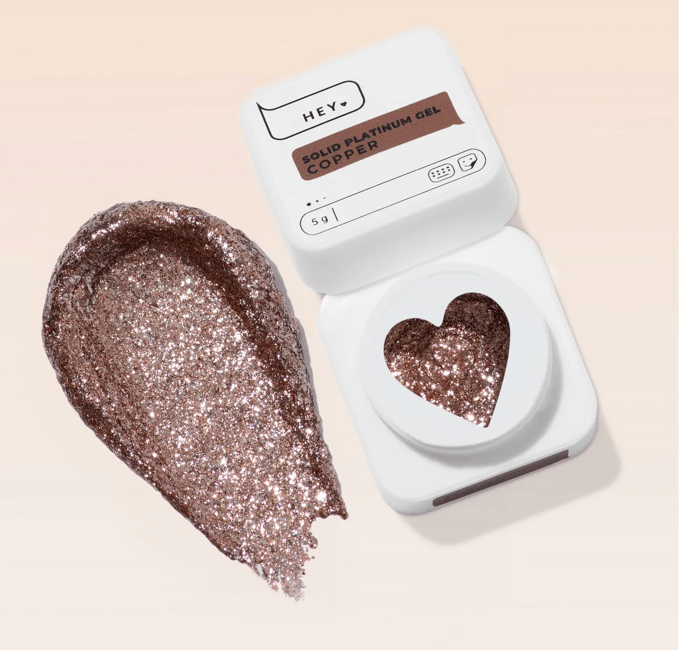 Гель-краска HEYLOVE Solid platinum gel Copper, 5 г