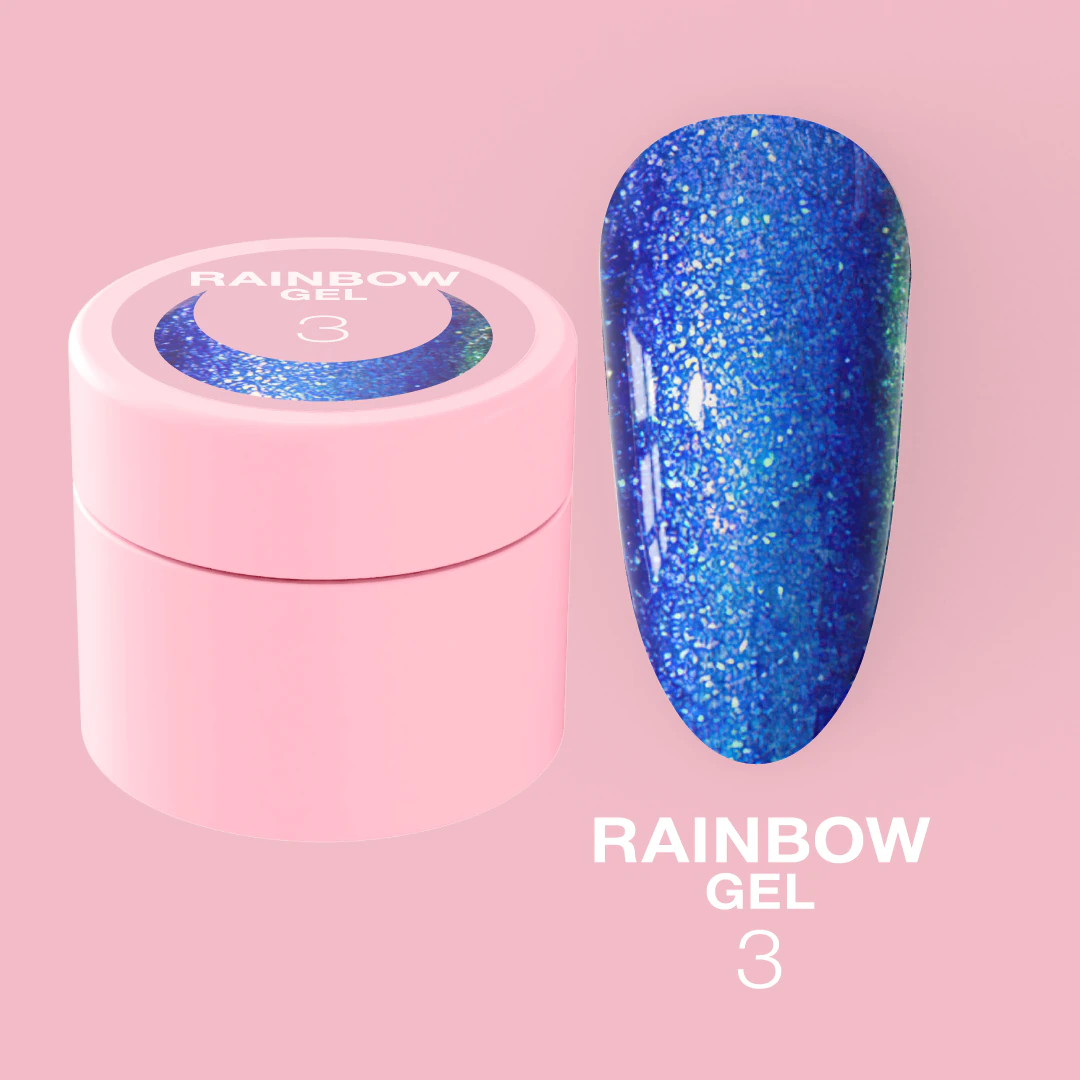 Гель-гліттер LUNA Rainbow Gel №3, 5 мл