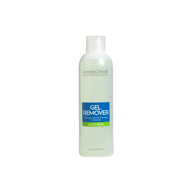 Jerden Proff Gel Remover засіб для зняття гель-лаку "Алое", 200 мл