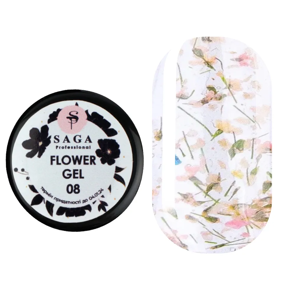 Гель SAGA Professional Flower Gel 8, 5 мл