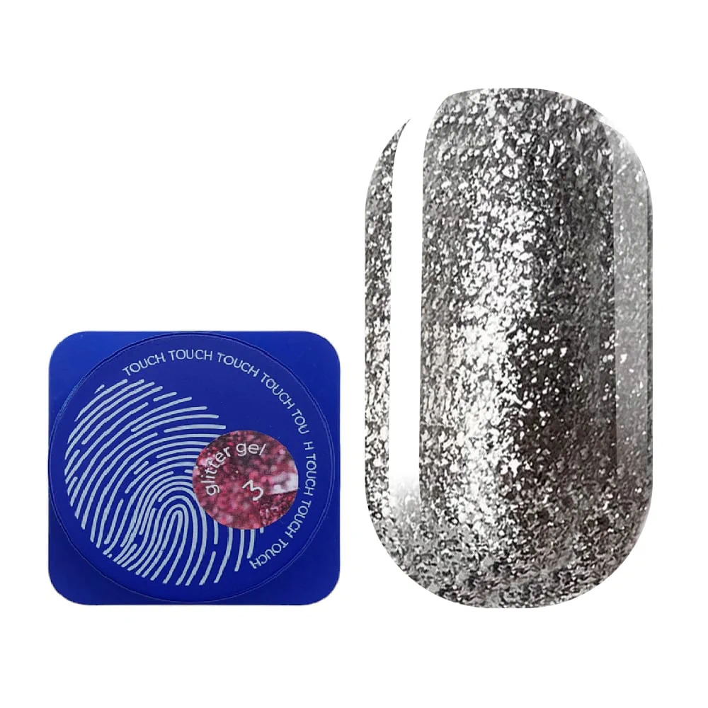Глітерний гель Touch Glitter Gel №3, 5 мл