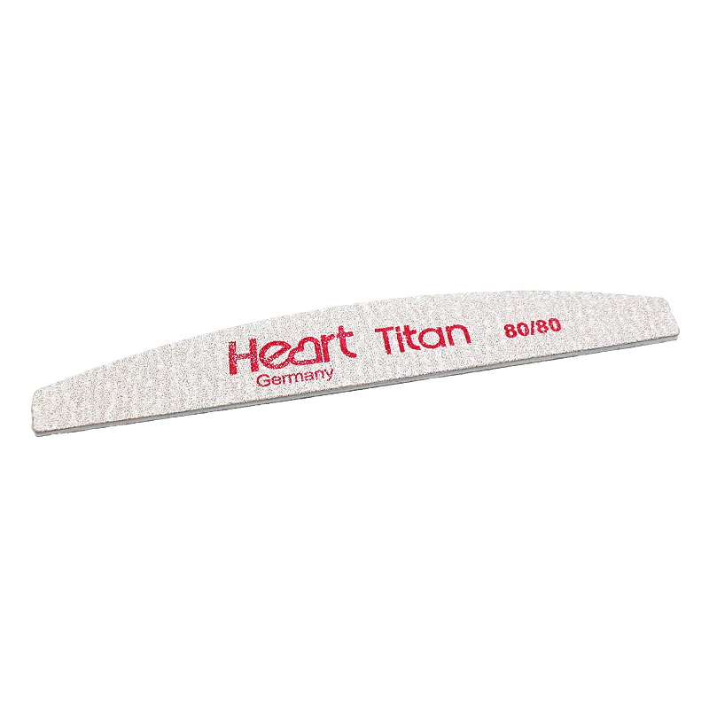 Пилка для нігтів HEART Half TITAN 80/80