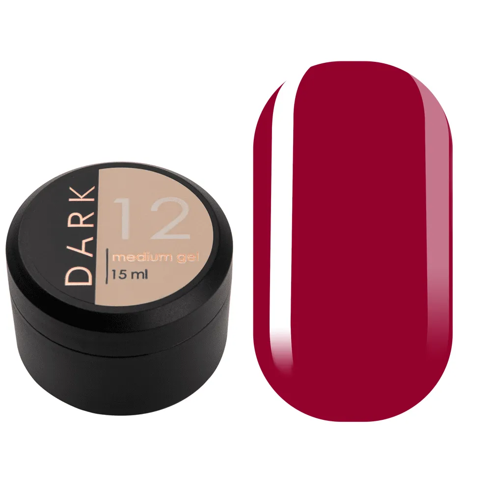 DARK Medium Gel №12, 15 мл, без кисти