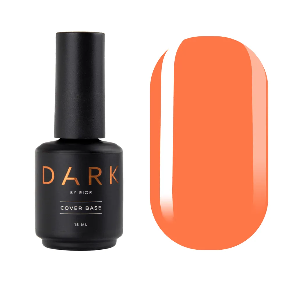 DARK neon base №3 морквяний, 15 мл, з пензлем