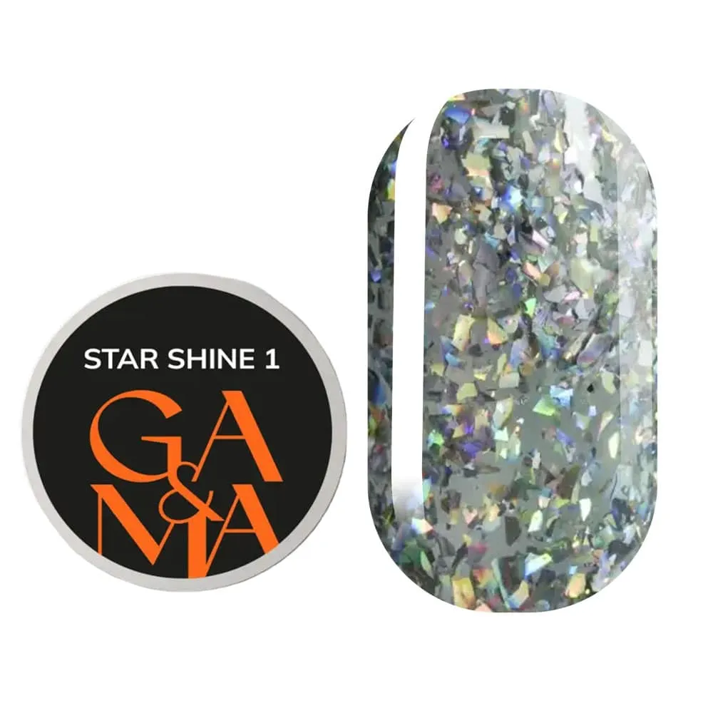 Гель-лак GÉMELY ex GA&MA Star Shine №1, 5 г