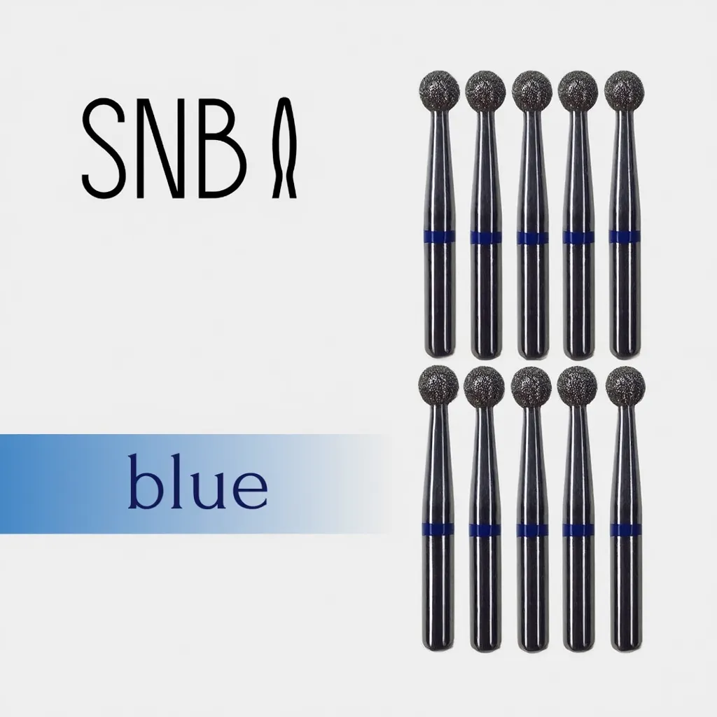 Фреза алмазна STRONG NAIL BITS куля синя 0,30 см SET 10 шт