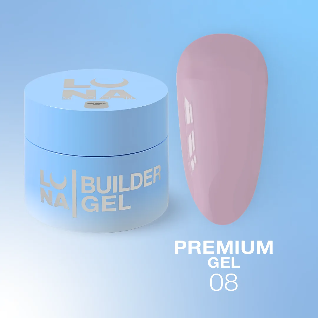 Камуфлюючий гель LUNA Premium gel 8, рожевий 30 мл
