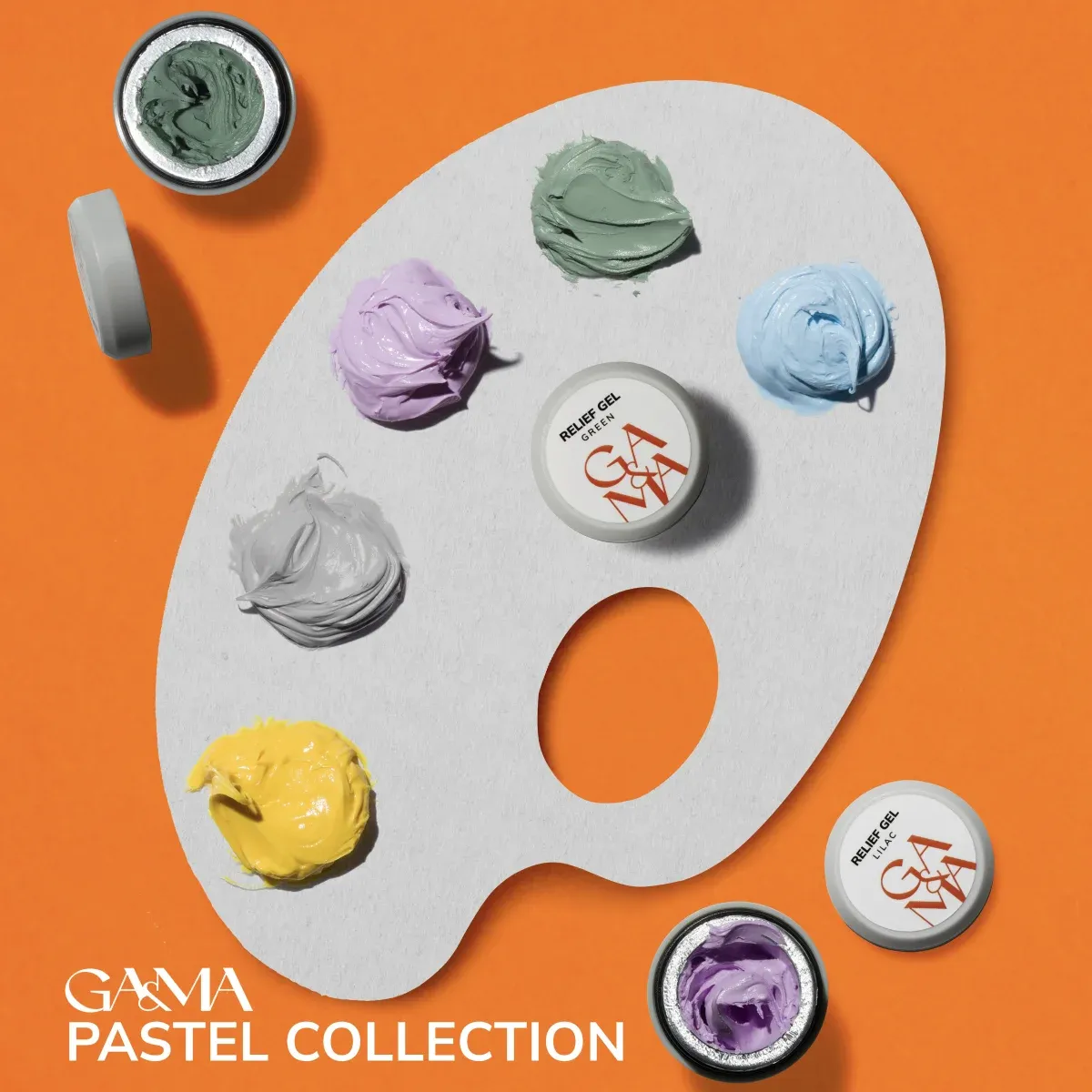 Рельєф гель GÉMELY ex GA&MA Relief Gel, Pastel Collection, 5 г