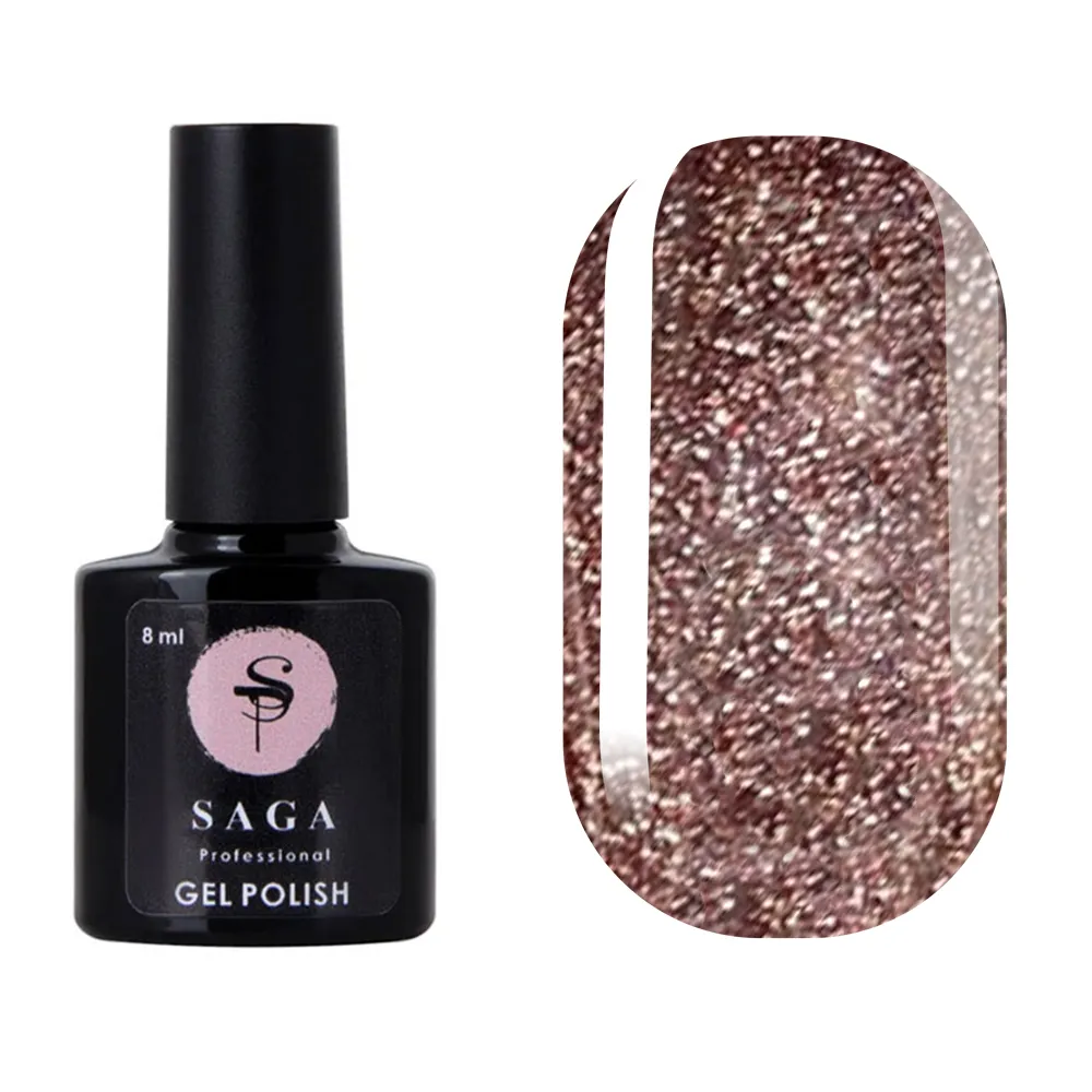 Гель-лак Saga Professional Fiery gel № 21 светоотражающий, 9 мл