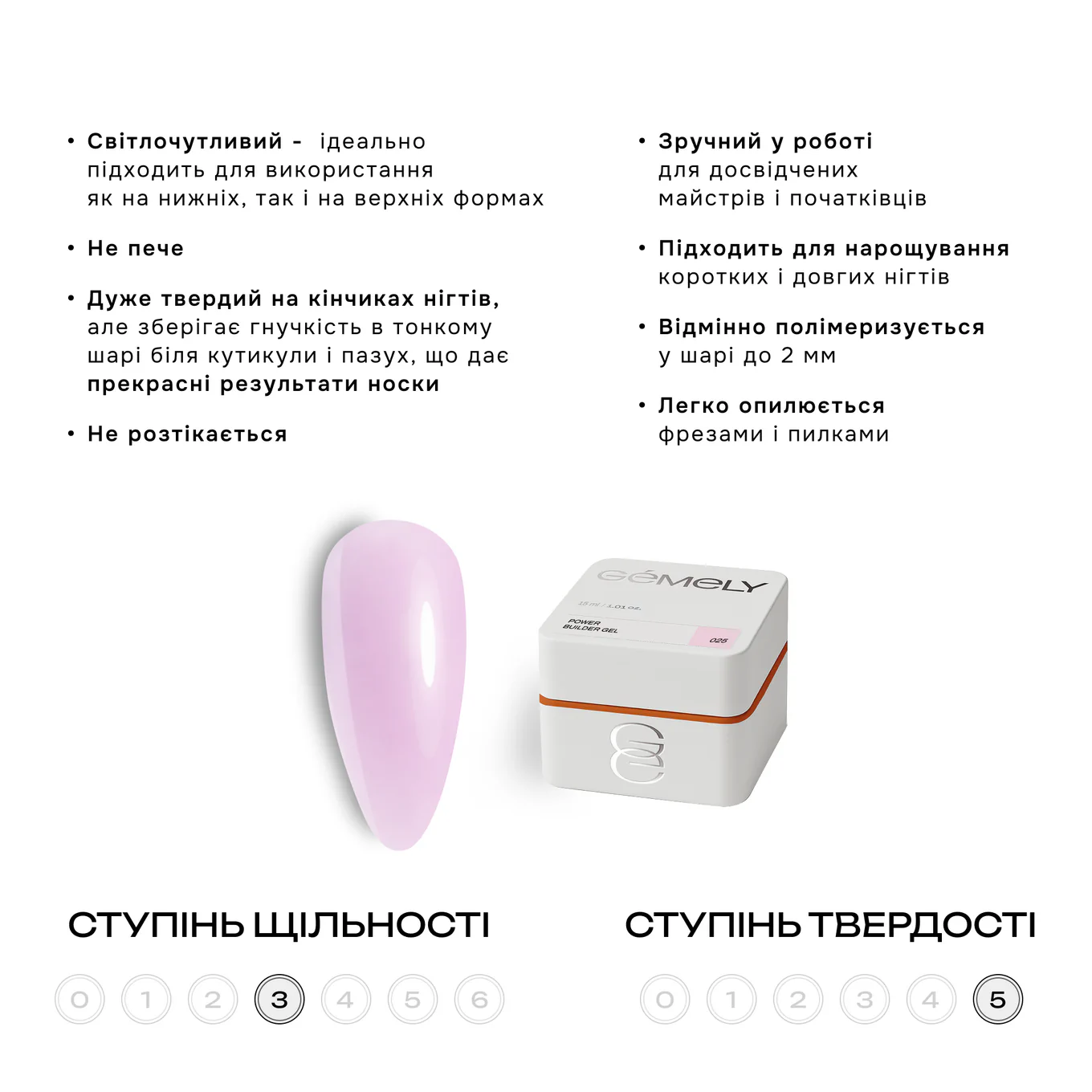 Гель GÉMELY ex GA&MA Power Builder Gel №025, 30 мл