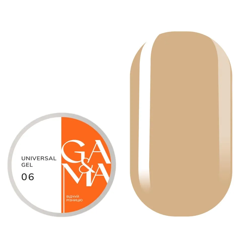 Жидкий гель GÉMELY ex GA&MA Universal gel №6, 15 мл