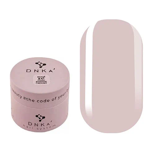 Акрил-гель DNKa №6 Creamy світло-бежевий, банка, 30 ml