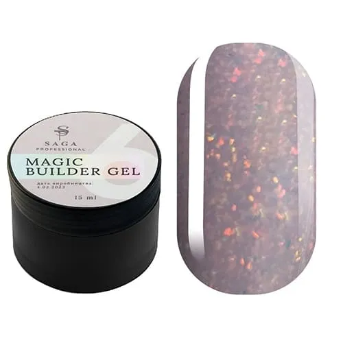 Гель SAGA Professional Builder Gel Magic 6, 15 мл