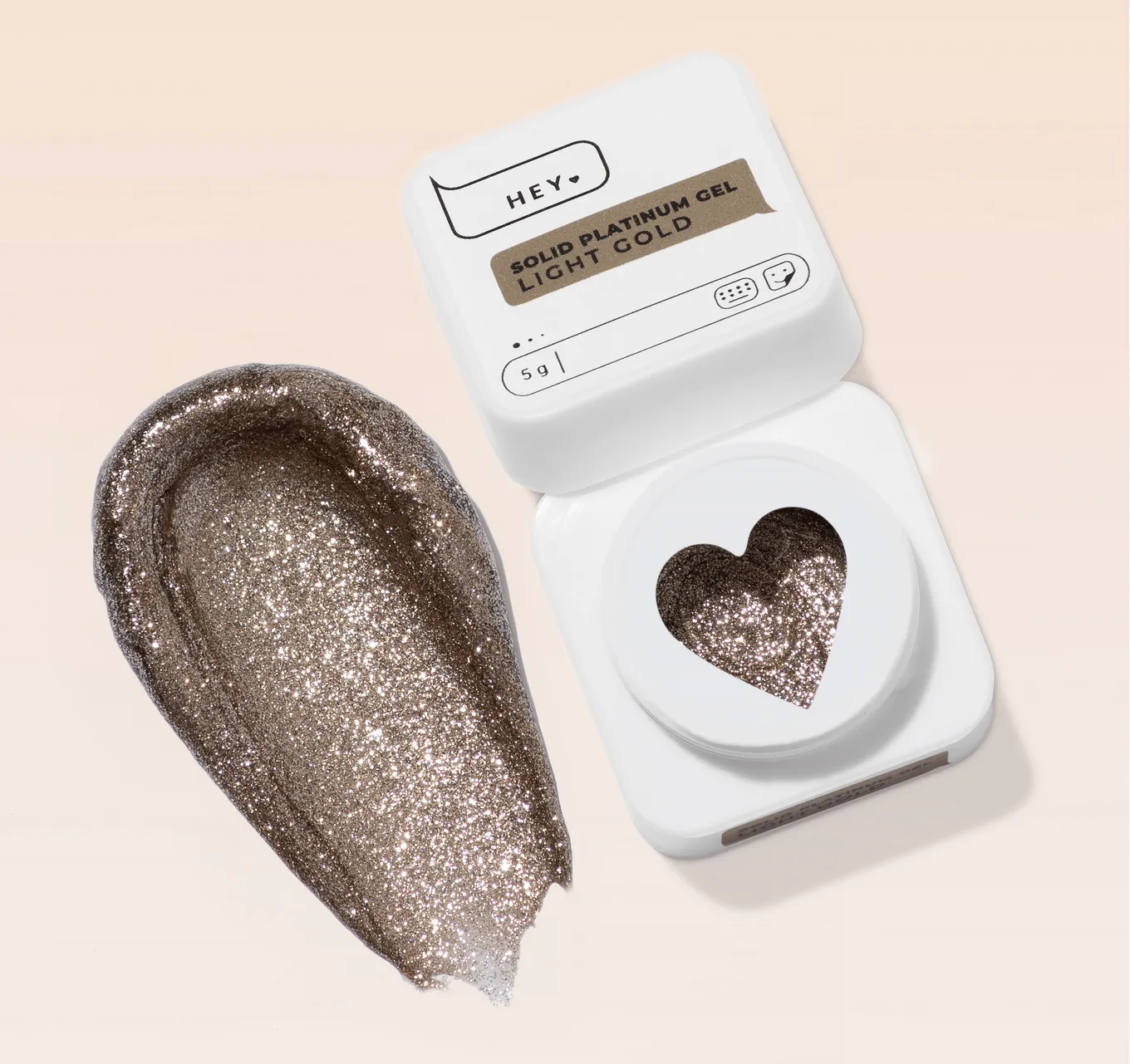 Гель-краска HEYLOVE Solid platinum gel Light Gold, 5 г