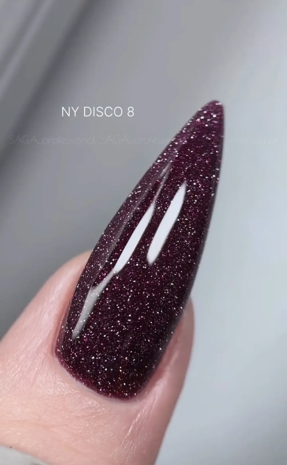 Гель-лак Saga, лімітована колекція NY DISCO №8, світловідбиваючий, 9 мл