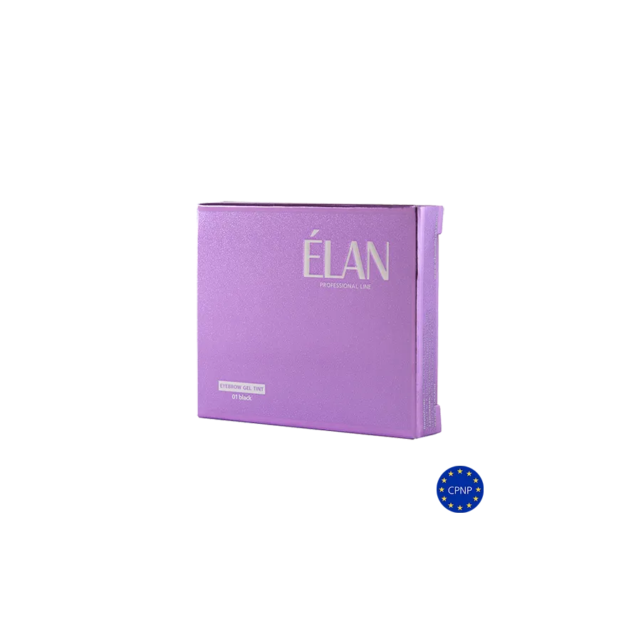 Гель-фарба для брів з окислювачем ELAN, тон 01, чорний, СЕТ