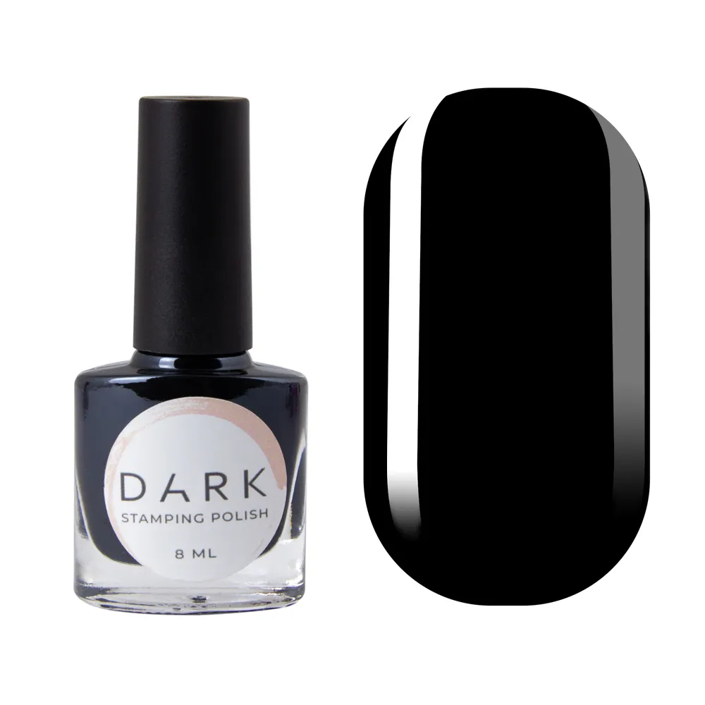 DARK Stamping polish чорний STICKY №01 , 8 ml