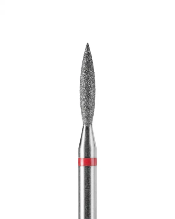 Фреза алмазная Dark, острое пламя, 2.1*10 мм, красная