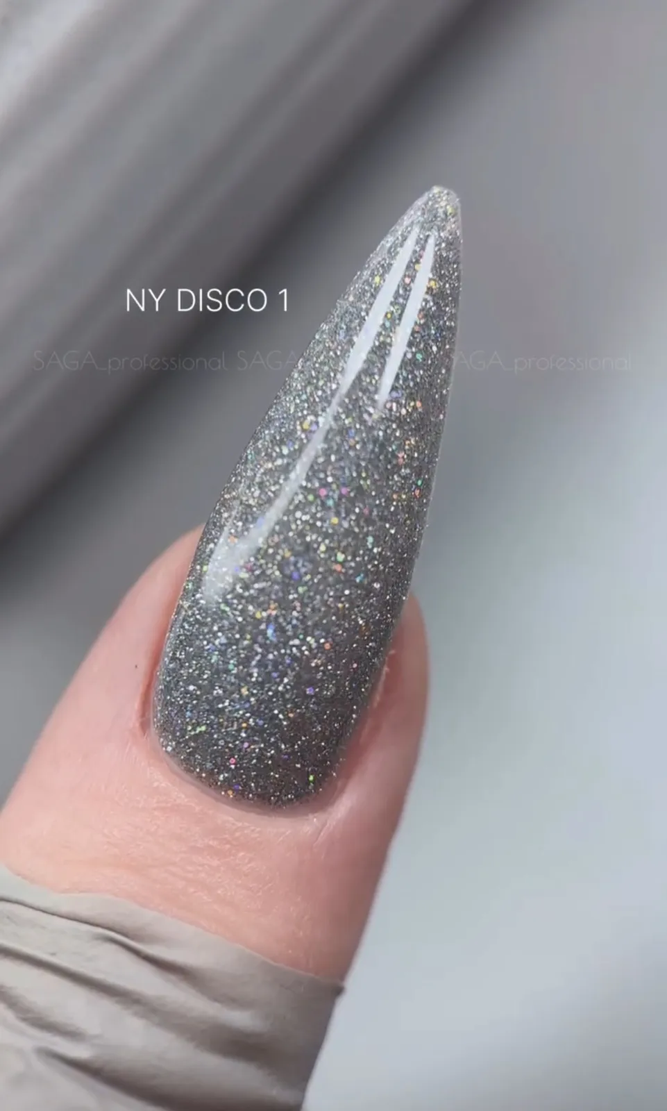Гель-лак Saga, лімітована колекція NY DISCO №1, світловідбиваючий, 9 мл