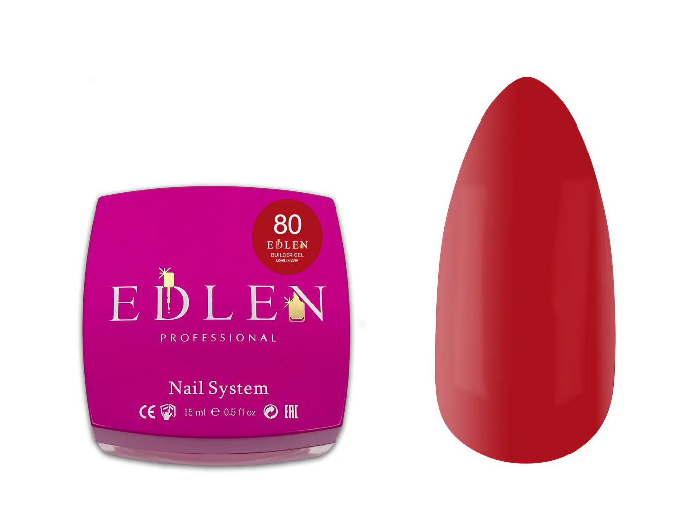 Edlen Builder Gel Lviv №80, 15 мл