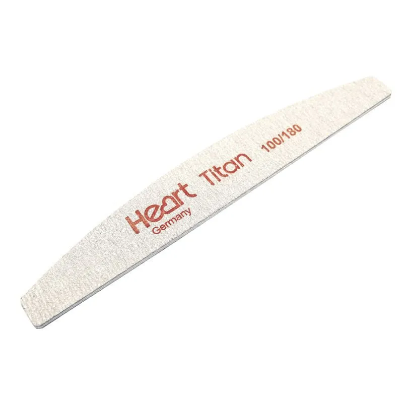 Пилка для нігтів HEART Half TITAN 100/180