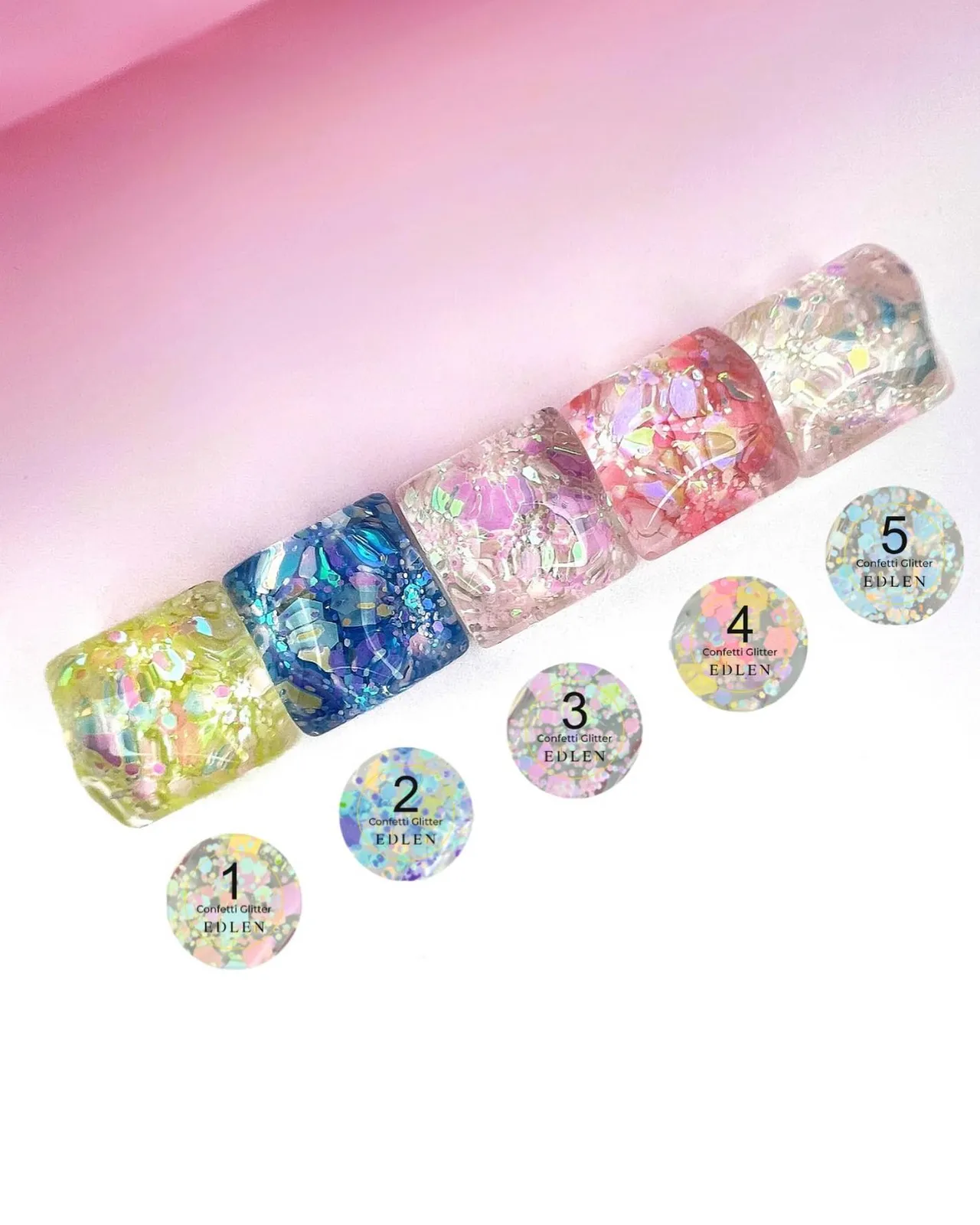 Edlen Confetti Glitter №2, 5 мл