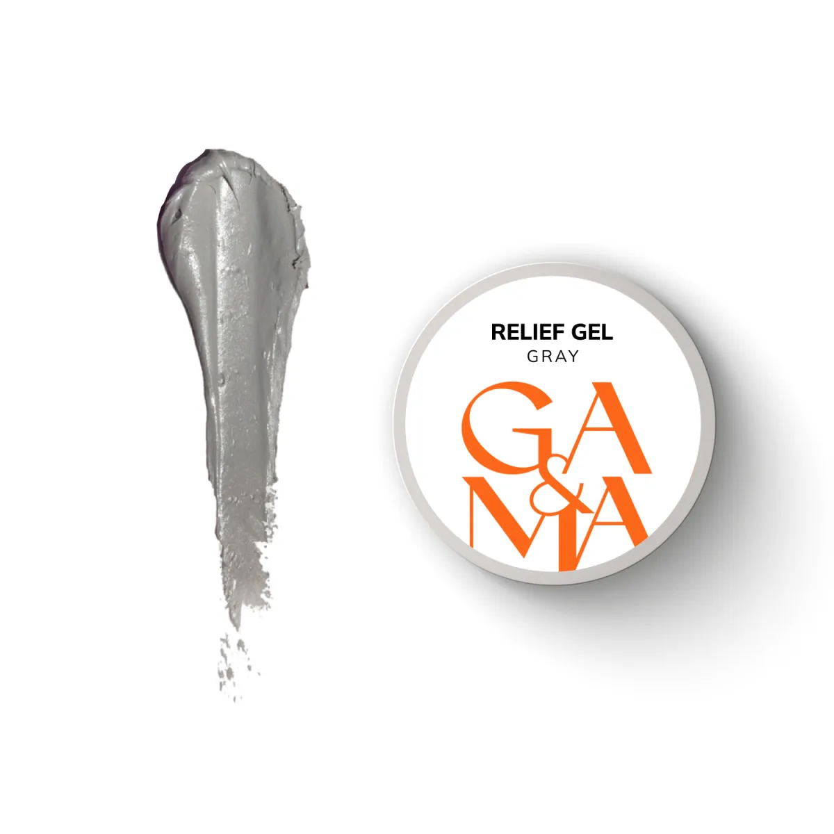 Рельєф гель GÉMELY ex GA&MA Relief Gel, Gray, 5 г