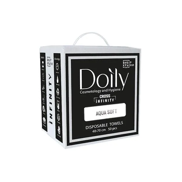 Рушники у коробці Doily Aqua Soft 40*70 см, 50 шт